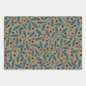 ウィリアム・モリス・オーチャードパターンアート ラッピングペーパーシート (正面3)