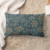 ウィリアム・モリス・オーチャードパターンアート ランバークッション (ブランケット)