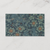 ウィリアム・モリス・オーチャードパターンアート 名刺 (裏面)