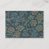 ウィリアム・モリス・オーチャードパターンアート 名刺 (裏面)