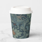 ウィリアム・モリス・オーチャードパターンアート 紙コップ (左)