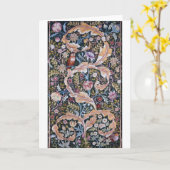 ウィリアム・モリス カード (黄色い花)