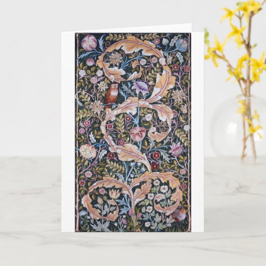 ウィリアム・モリス カード (黄色い花)