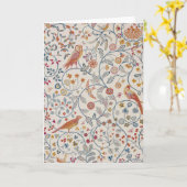 ウィリアム・モリス カード (黄色い花)