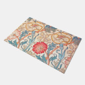 ウィリアム・モリス・カーネーション ドアマット (アングル)