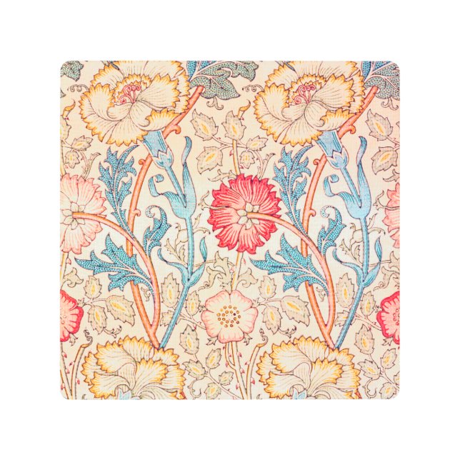 ウィリアム・モリス・カーネーション メタルプリント (正面)