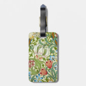 ウィリアム・モリス・ガーデン・リリー壁紙 ラゲッジタグ (裏面縦)