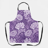 ウィリアム・モリス・キク・パープル エプロン (正面)