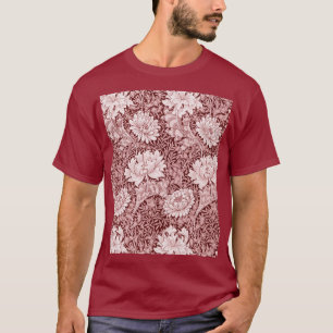 ウィリアム・モリス・キク・マルーン Tシャツ