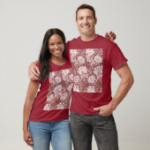 ウィリアム・モリス・キク・マルーン Tシャツ (ユニセックス)