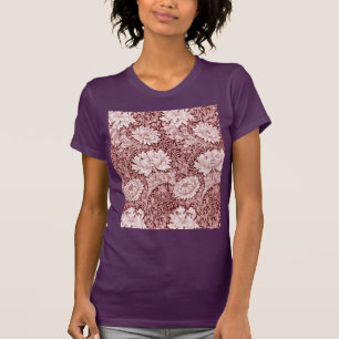ウィリアム・モリス・キク・マルーン Tシャツ
