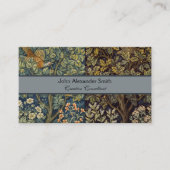ウィリアム・モリス – キジ鳥の木の植物学 名刺 (正面)