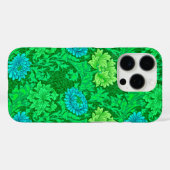 ウィリアム・モリス クリサンセマム ライムグリーンとアクア Case-Mate iPhoneケース (裏面 (横))