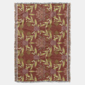 ウィリアム・モリス・クリスマス スローブランケット (正面縦)