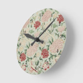 ウィリアム・モリス・クレイフローラプレラファエリートヴィンテージ ラウンド壁時計 (傾斜)