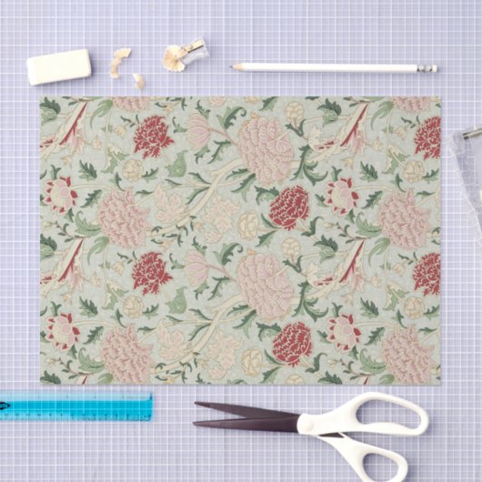 ウィリアム・モリス・クレイフローラプレラファエリートヴィンテージ 薄葉紙 (クラフト)