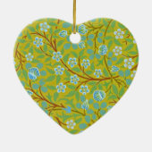 ウィリアム・モリス – クローバー(黄色と青) セラミックオーナメント (裏面)