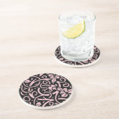 ウィリアム・モリス・グラフェビンつる植物リーフ・パターン コースター (側面)