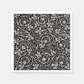 ウィリアム・モリス・グラフェビンつる植物リーフ・パターン スタンダードカクテルナプキン (正面)