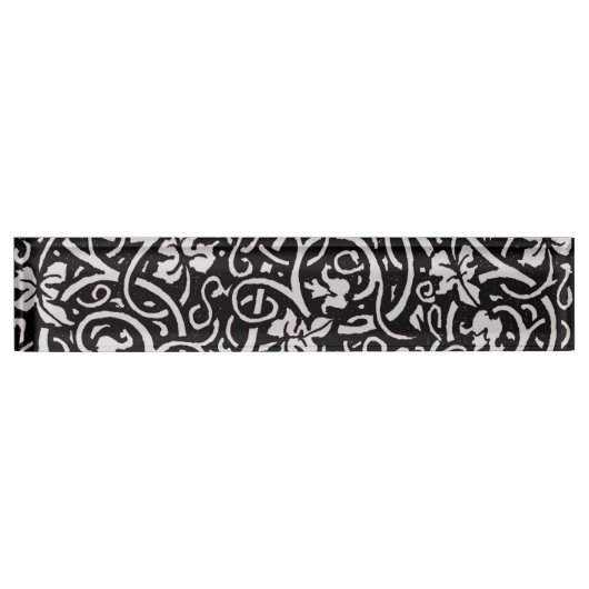 ウィリアム・モリス・グラフェビンつる植物リーフ・パターン デスクネームプレート (正面)