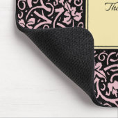 ウィリアム・モリス・グラフェビンつる植物リーフ・パターン マウスパッド (コーナー)