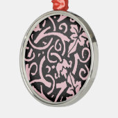 ウィリアム・モリス・グラフェビンつる植物リーフ・パターン メタルオーナメント (左)