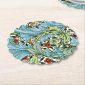 ウィリアム・モリス – グラン人気があるヴィル模様 ペーパーコースター (アングル)