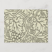 ウィリアム・モリス・グレープビーネのセージ壁紙 ポストカード (正面)