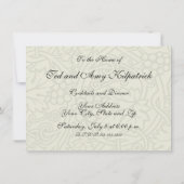 ウィリアム・モリス・グレープビーネのセージ壁紙 招待状 (裏面)