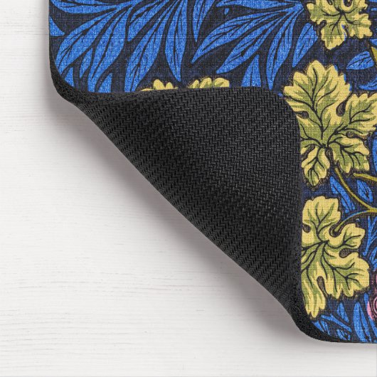 ウィリアム・モリス・グレープヴィン(ワインつる植物)パターン マウスパッド (コーナー)