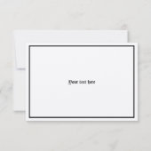 ウィリアム・モリス・ケmscottサンキューカードテンプレート サンキューカード (裏面)