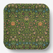 ウィリアム・モリス - コロンビア、濃緑、 ペーパープレート (正面)