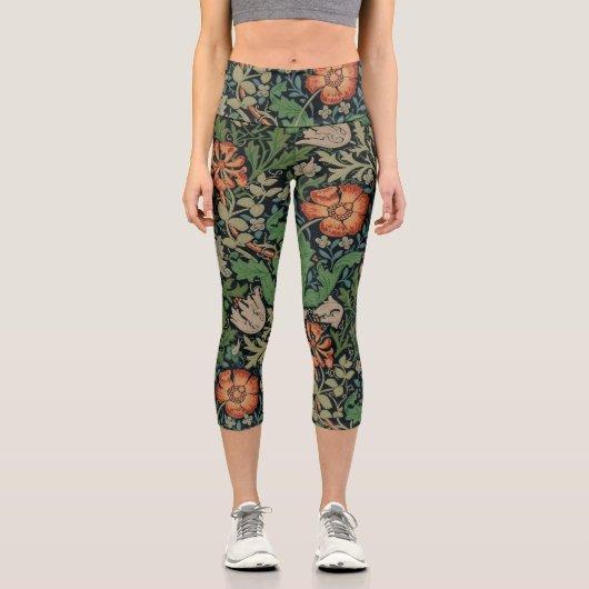 ウィリアム・モリス・コンプトン壁紙クラシック カプリレギンス (正面)