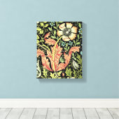 ウィリアム・モリス・コンプトン壁紙クラシック キャンバスプリント (インサイチュ (ウッドフロア))