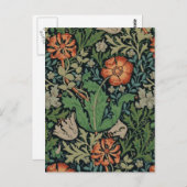 ウィリアム・モリス・コンプトン壁紙クラシック ポストカード (正面/裏面)