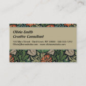 ウィリアム・モリス・コンプトン壁紙クラシック 名刺 (正面)