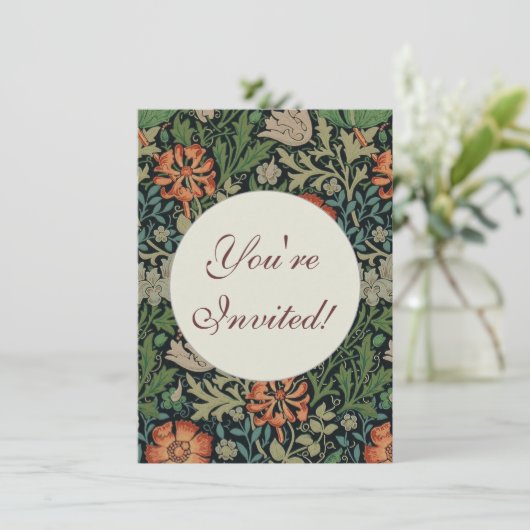 ウィリアム・モリス・コンプトン壁紙クラシック 招待状 (スタンド正面)