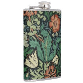 ウィリアム·モリス·コンプトン·フローラアールヌーボー·パターン フラスク (右)