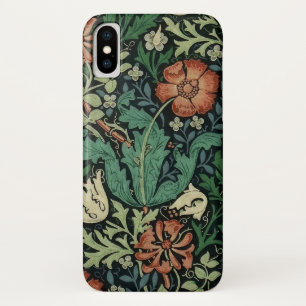 ウィリアム·モリス·コンプトン·フローラアールヌーボー·パターン iPhone X ケース