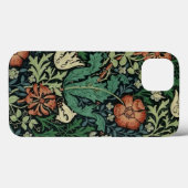 ウィリアム・モリス・コンプトン・フローラアールヌーボー・パターン Case-Mate iPhoneケース (裏面 (横))