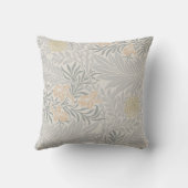 ウィリアム・モリス・コーラル&セージ・ラークスパー・パターン クッション (裏面)