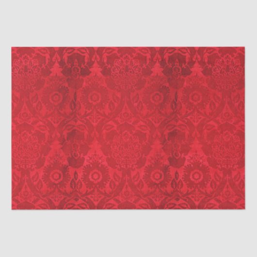 ウィリアム・モリス・コーンエンボス絹ベルベット模様 薄葉紙 (正面)