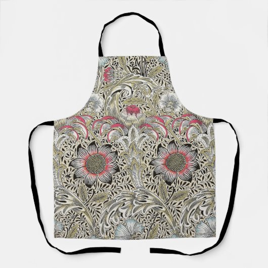 ウィリアム・モリス・コーンクル壁紙フローラ エプロン (正面)