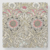 ウィリアム・モリス・コーンクル壁紙フローラ ストーンコースター (正面)