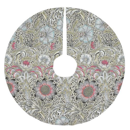 ウィリアム・モリス・コーンクル壁紙フローラ ブラッシュドポリエステルツリースカート (正面)