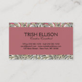 ウィリアム・モリス・コーンクル壁紙フローラ 名刺 (裏面)