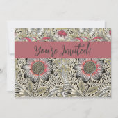 ウィリアム・モリス・コーンクル壁紙フローラ 招待状 (正面)