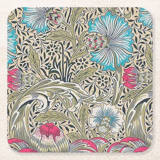 ウィリアム・モリス・コーンクル スクエアペーパーコースター (正面)