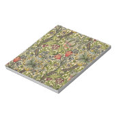 ウィリアム・モリス・ゴールデンリリー復元パターン ノートパッド (回転)