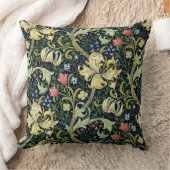 ウィリアム・モリス・ゴールデンリリー花の模様 クッション (ブランケット)